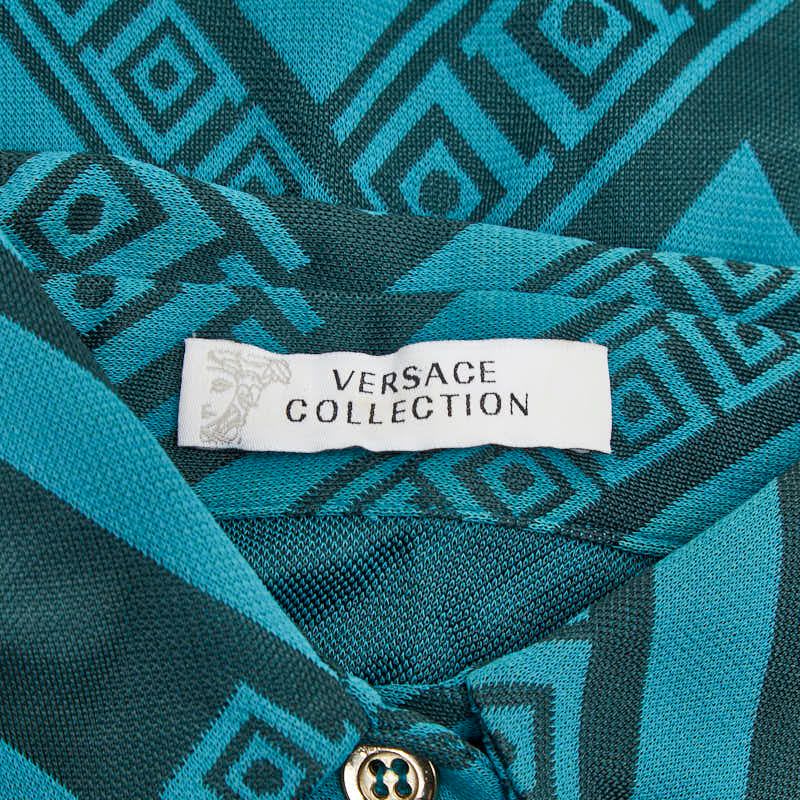 Versace Dress Size 40 Green Viscose Women's