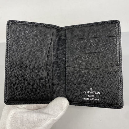 Louis Vuitton Card Case Taiga Organizer Depoche M30512 Ardoise Men's