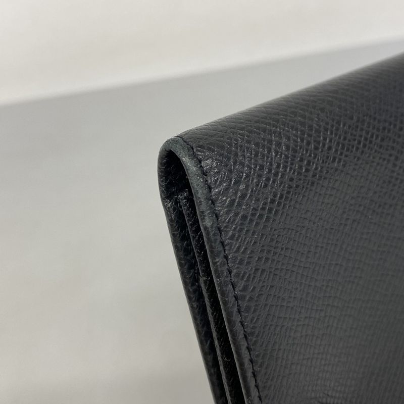 Louis Vuitton Long Bill Holder Taiga Porto Cult Cles Di M31002 Ardoise Men's