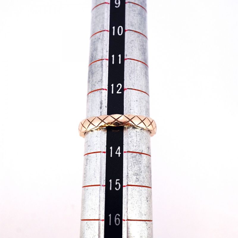 Chanel Ring Coco Crush Beige Gold 18K Pink Gold Pink Gold #54 Ladies