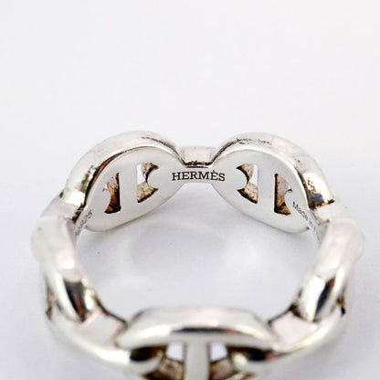 Hermes Ring Chaine D'ancre Silver 925 #51 Ladies