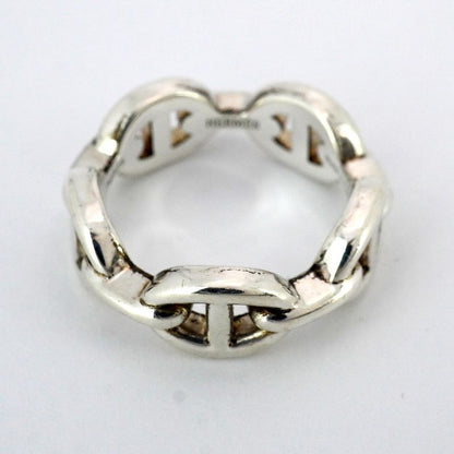 Hermes Ring Chaine D'ancre Silver 925 #51 Ladies