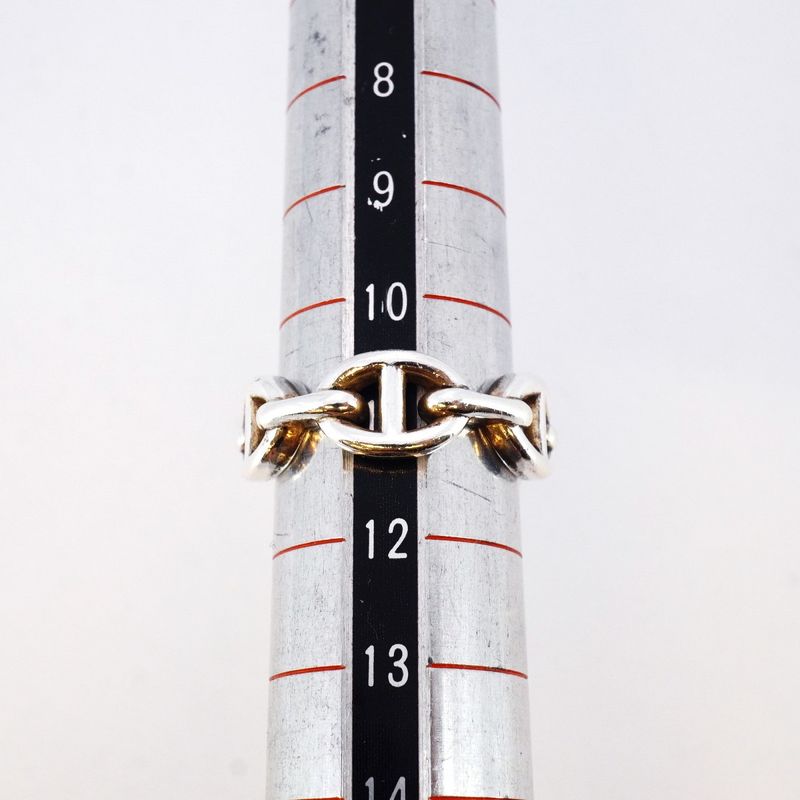 Hermes Ring Chaine D'ancre Silver 925 #51 Ladies