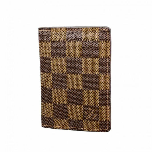 Louis Vuitton Card Case Damier Organizer Depoche N61721 Ebene Men's Women's