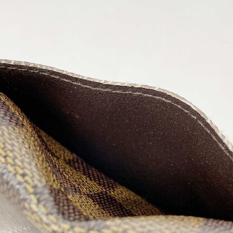 Louis Vuitton Card Case Damier Organizer Depoche N61721 Ebene Men's Women's