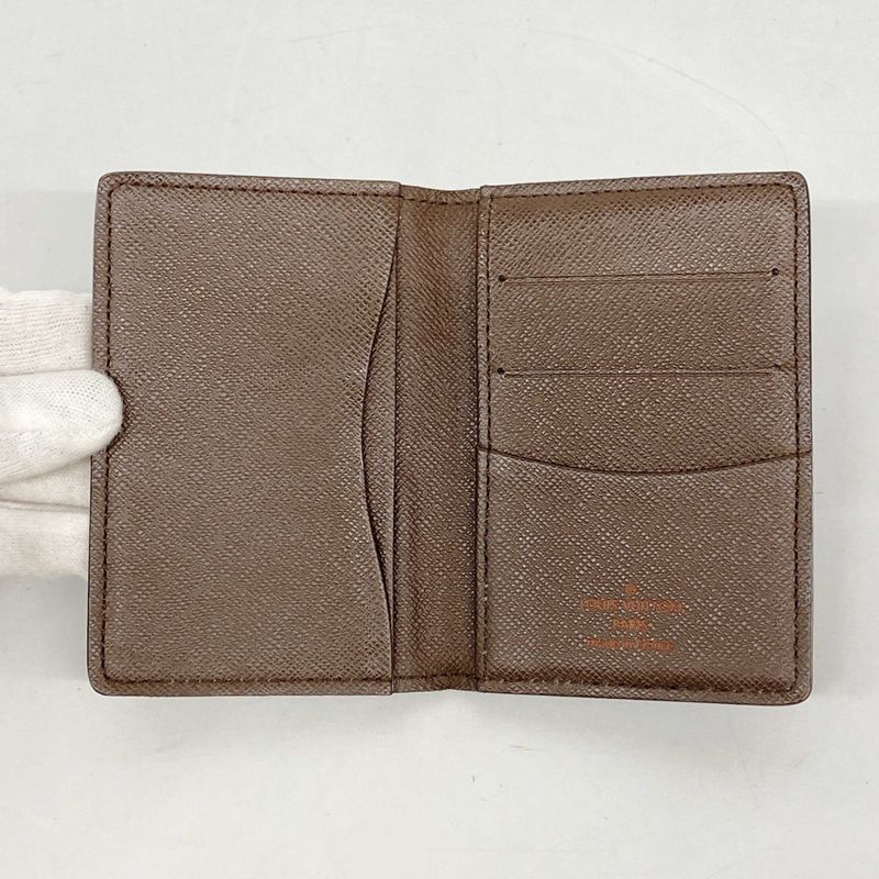 Louis Vuitton Card Case Damier Organizer Depoche N61721 Ebene Men's Women's