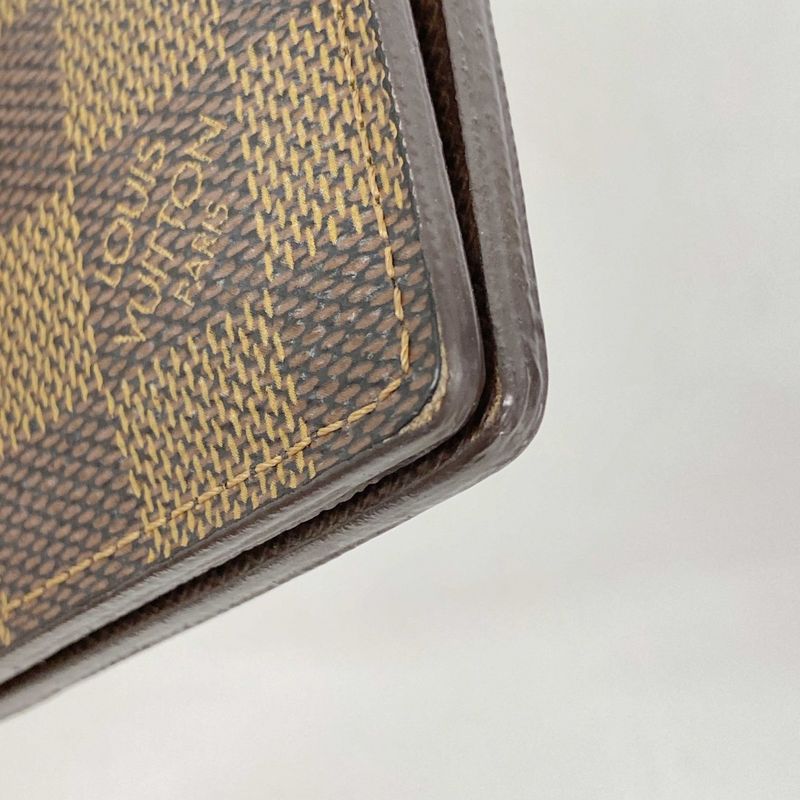 Louis Vuitton Card Case Damier Organizer Depoche N61721 Ebene Men's Women's