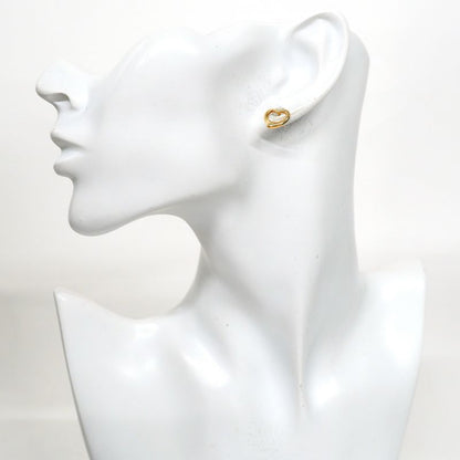 Tiffany & Co Earrings Open Heart 18K Yellow Gold Yellow Gold Women's