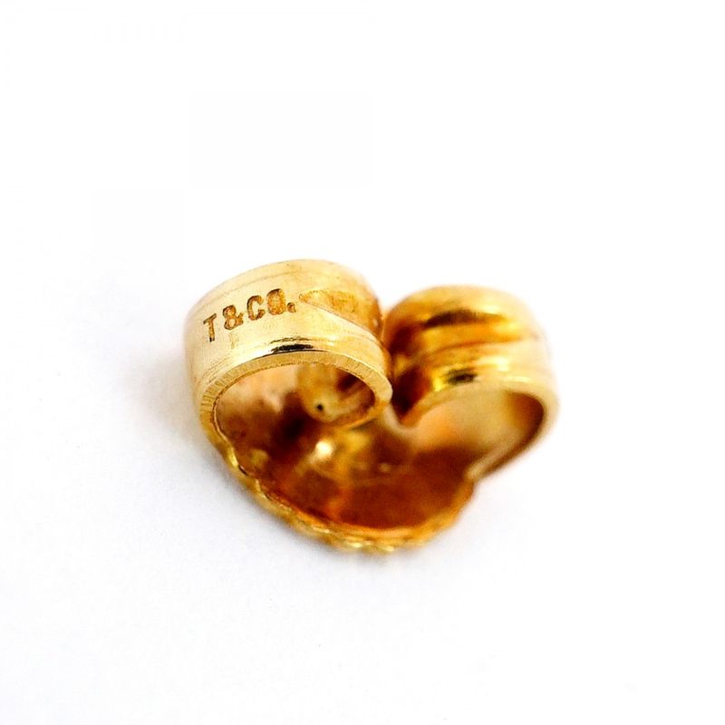 Tiffany & Co Earrings Open Heart 18K Yellow Gold Yellow Gold Women's