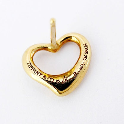 Tiffany & Co Earrings Open Heart 18K Yellow Gold Yellow Gold Women's