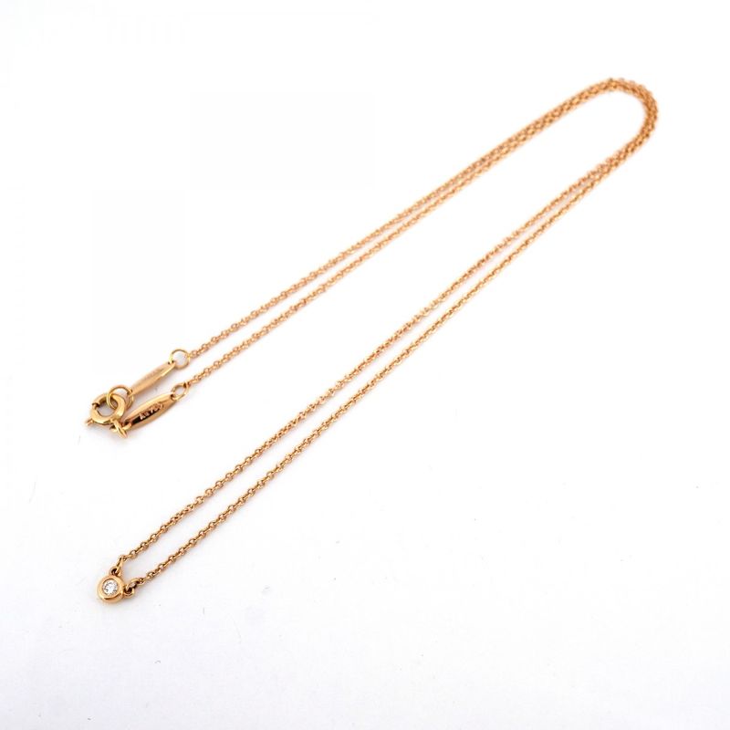 Tiffany & Co Necklace Visor Yard 1PD 18K Pink Gold Pink Gold Diamond Ladies