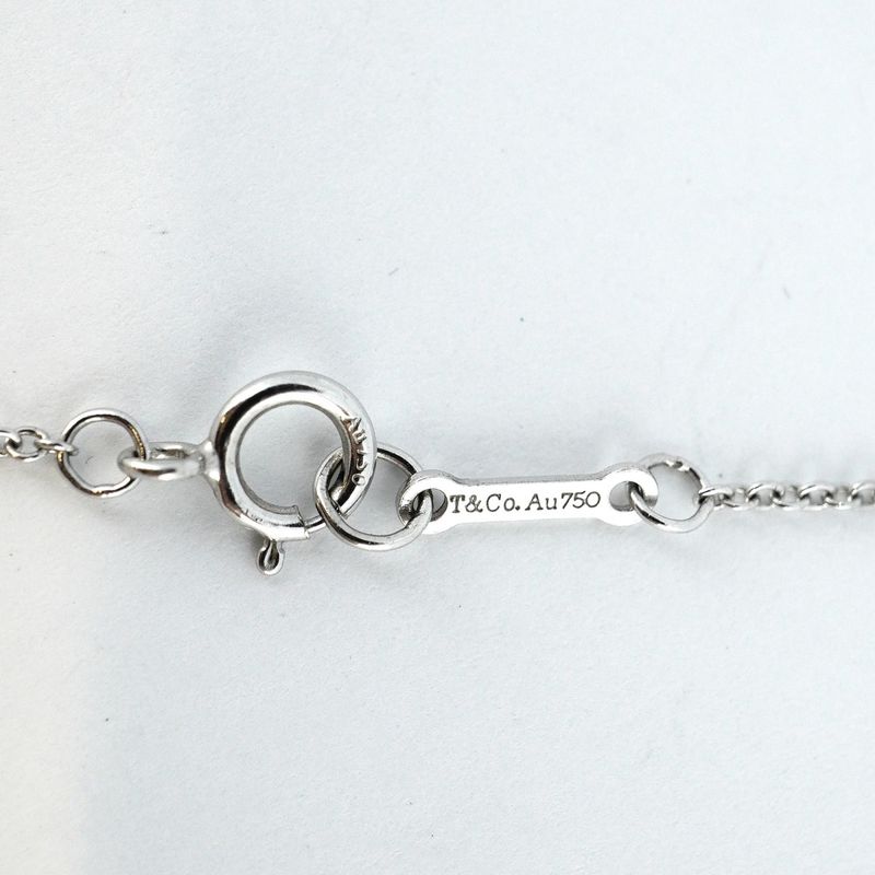 Tiffany & Co Necklace Loving Heart 18K White Gold White Gold Diamond Ladies