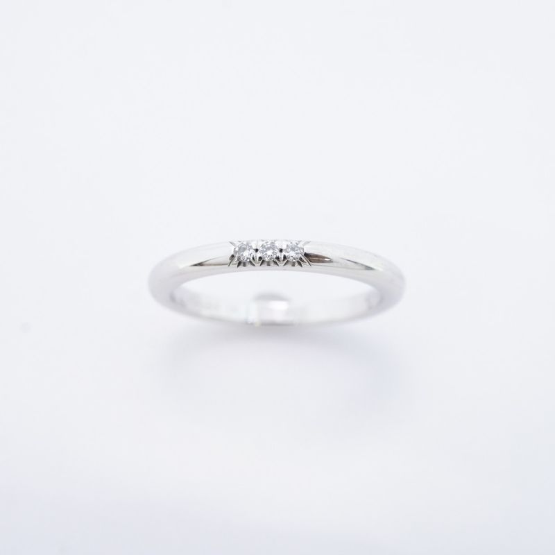 Tiffany & Co Ring Forever 3PD Pt950 Platinum Diamond Size 7.5 Women's