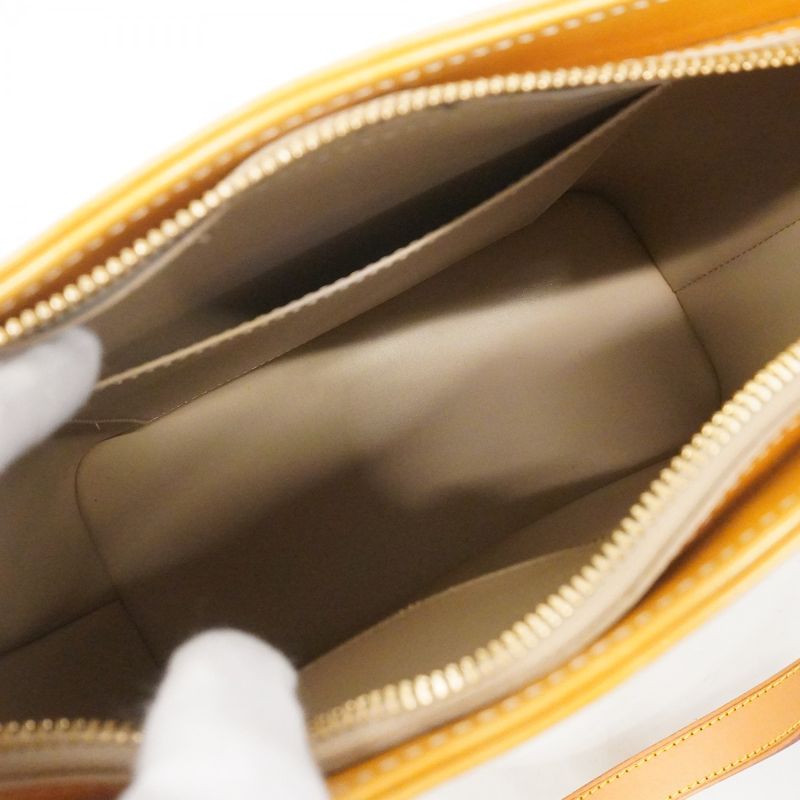 Louis Vuitton Tote Bag Vernis Houston M91004 Beige Ladies