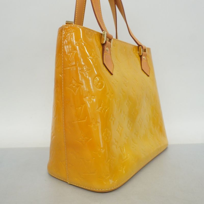 Louis Vuitton Tote Bag Vernis Houston M91004 Beige Ladies