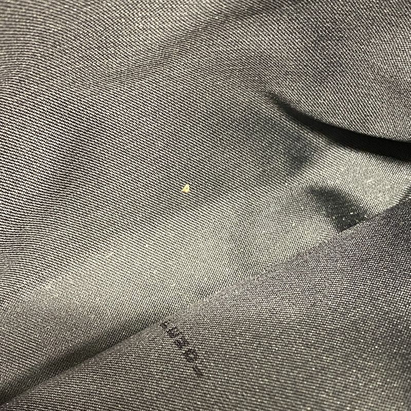 Fendi Shoulder Bag Zucca Nylon Canvas Black Silver Hardware Ladies