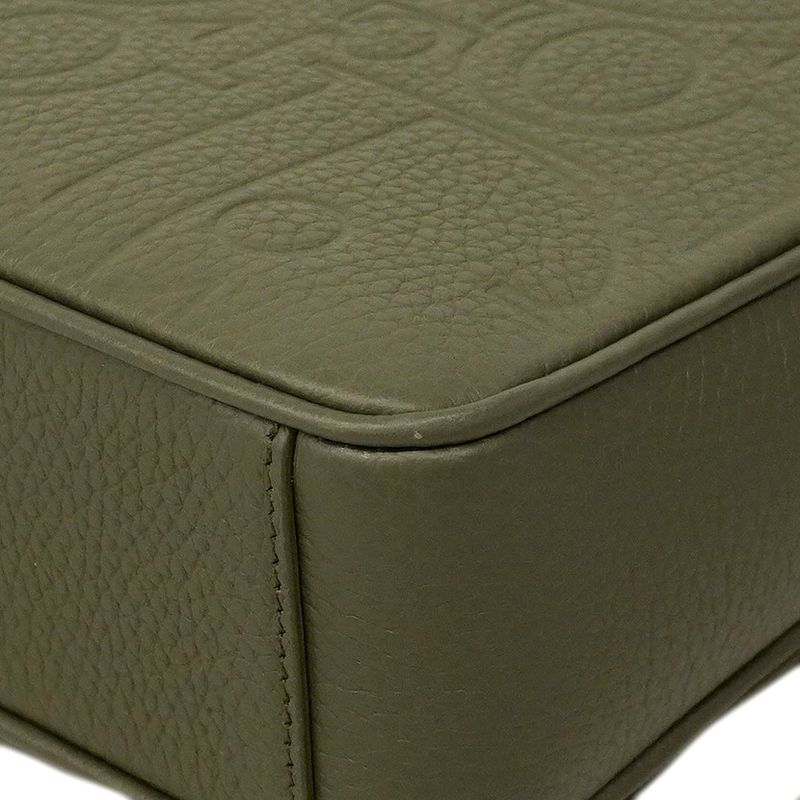 Christian Dior Shoulder Bag Dior Gravity Leather Khaki Silver Hardware Men's