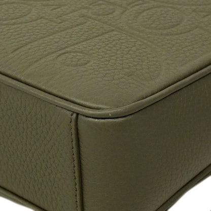 Christian Dior Shoulder Bag Dior Gravity Leather Khaki Silver Hardware Men's