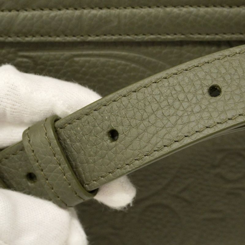 Christian Dior Shoulder Bag Dior Gravity Leather Khaki Silver Hardware Men's