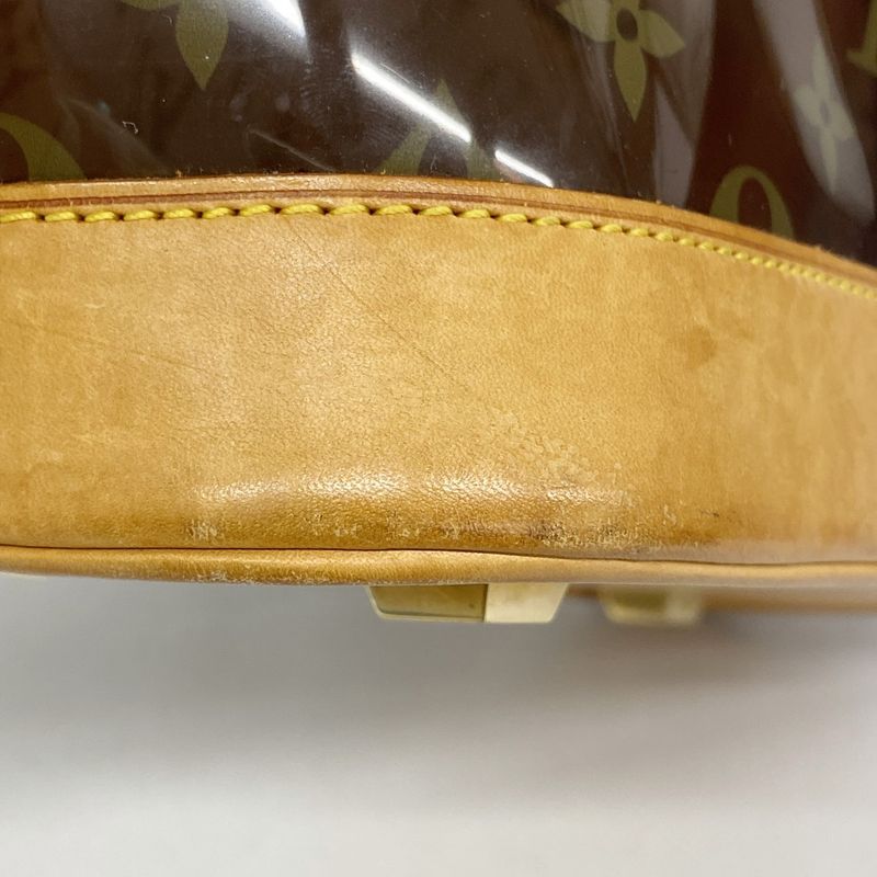 Louis Vuitton Tote Bag Monogram Vinyl Cabas Amble MM M92501 Brown Ladies