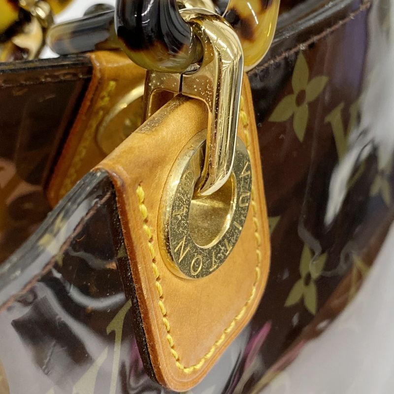 Louis Vuitton Tote Bag Monogram Vinyl Cabas Amble MM M92501 Brown Ladies