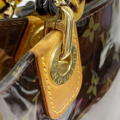 Louis Vuitton Tote Bag Monogram Vinyl Cabas Amble MM M92501 Brown Ladies