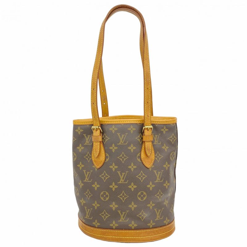 Louis Vuitton Tote Bag Monogram Bucket PM M42238 Brown Ladies