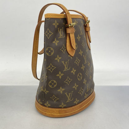 Louis Vuitton Tote Bag Monogram Bucket PM M42238 Brown Ladies