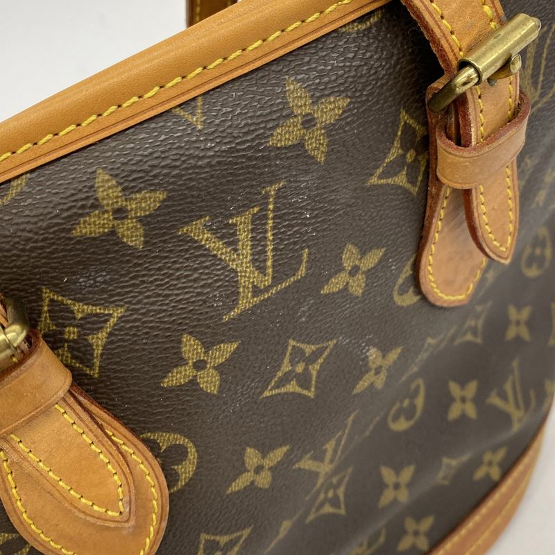 Louis Vuitton Tote Bag Monogram Bucket PM M42238 Brown Ladies
