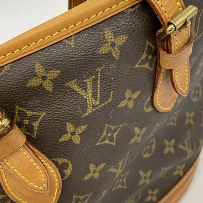 Louis Vuitton Tote Bag Monogram Bucket PM M42238 Brown Ladies