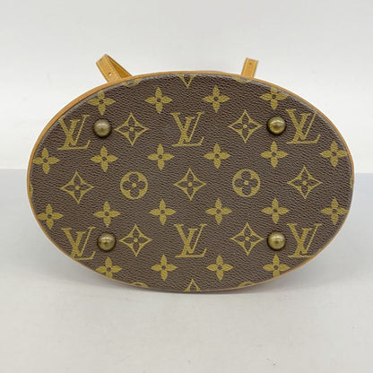 Louis Vuitton Tote Bag Monogram Bucket PM M42238 Brown Ladies