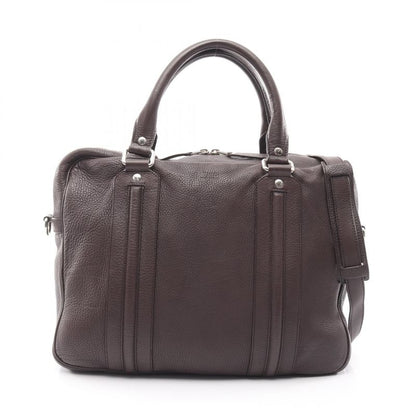 Gucci Business Bag 231850 Brown Leather 2way Briefcase Men's Used B