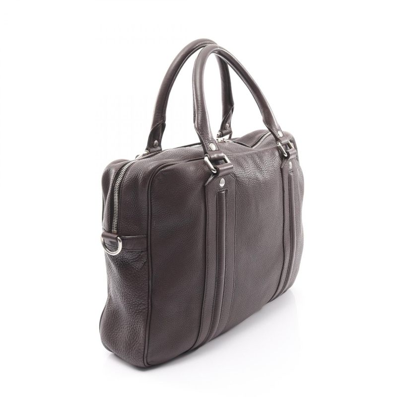 Gucci Business Bag 231850 Brown Leather 2way Briefcase Men's Used B