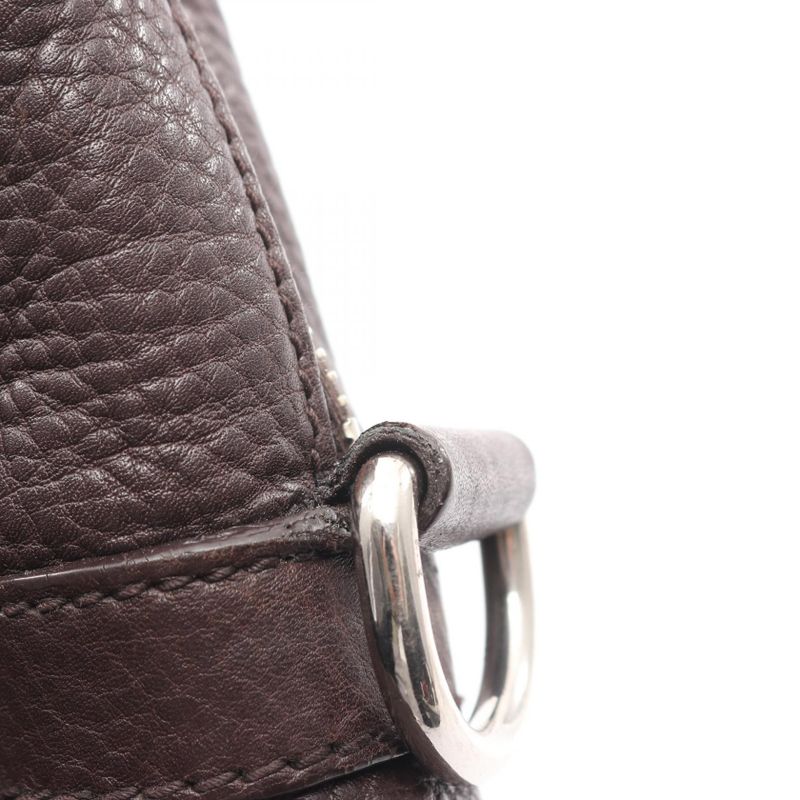 Gucci Business Bag 231850 Brown Leather 2way Briefcase Men's Used B