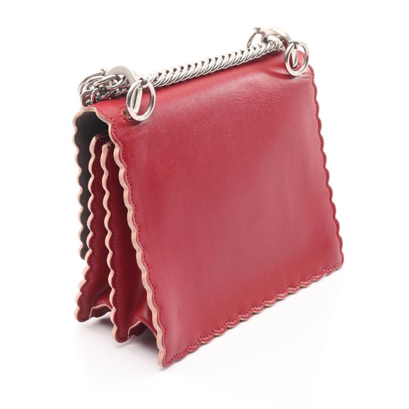 Fendi Shoulder Bag MINI KAN I 8m0381 Red Leather Canai Small 2way Shoulder