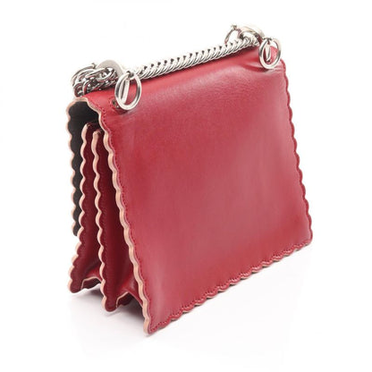 Fendi Shoulder Bag MINI KAN I 8m0381 Red Leather Canai Small 2way Shoulder