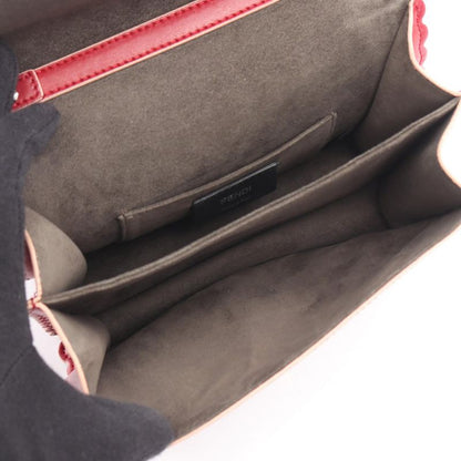 Fendi Shoulder Bag MINI KAN I 8m0381 Red Leather Canai Small 2way Shoulder