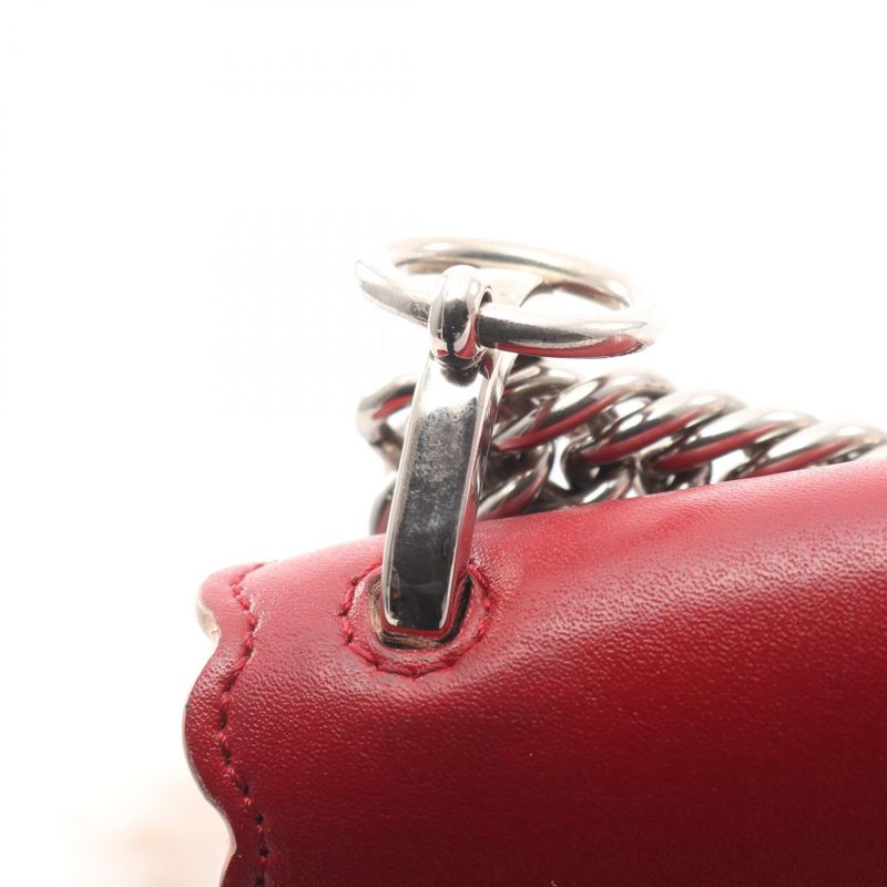 Fendi Shoulder Bag MINI KAN I 8m0381 Red Leather Canai Small 2way Shoulder