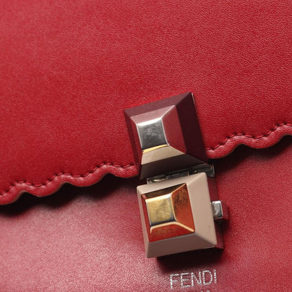 Fendi Shoulder Bag MINI KAN I 8m0381 Red Leather Canai Small 2way Shoulder