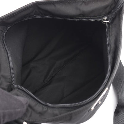 Prada Shoulder Bag Black Nylon Triangle Logo Shoulder Ladies Used A