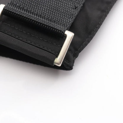 Prada Shoulder Bag Black Nylon Triangle Logo Shoulder Ladies Used A
