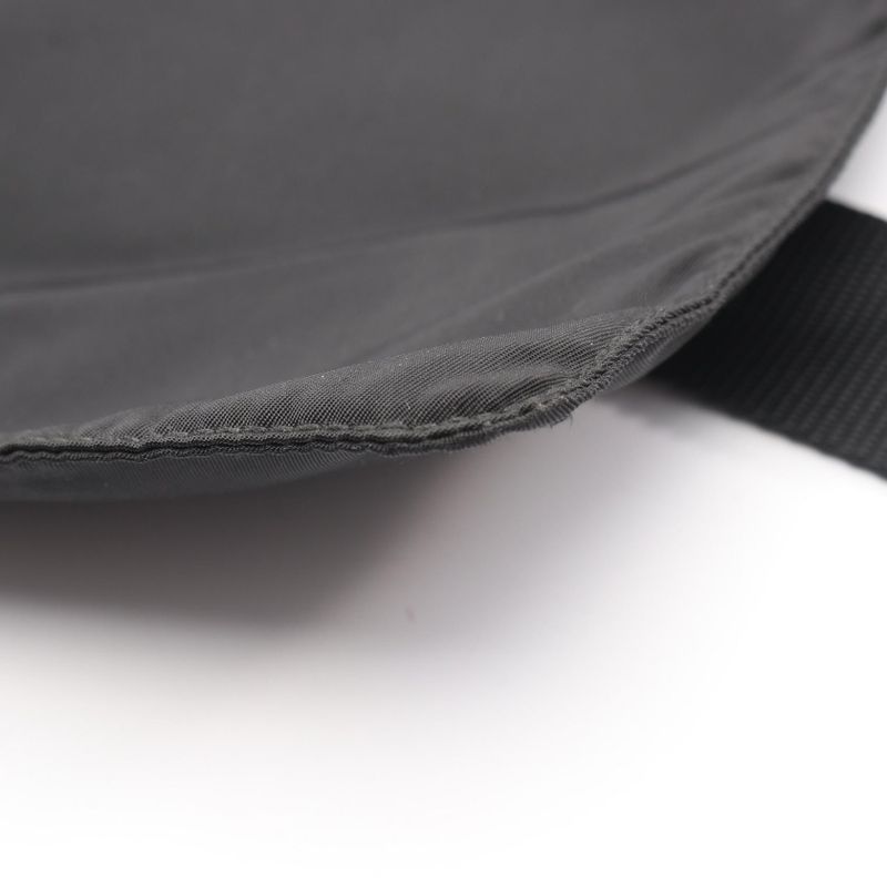 Prada Shoulder Bag Black Nylon Triangle Logo Shoulder Ladies Used A