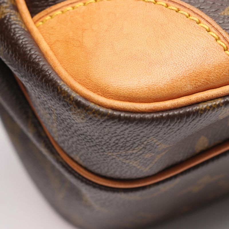 Louis Vuitton Shoulder Bag Nile Monogram M45244 PVC Coated Canvas Leather Nile