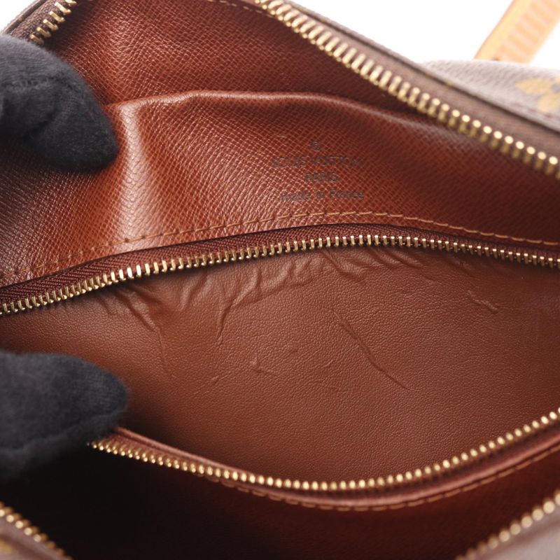 Louis Vuitton Shoulder Bag Nile Monogram M45244 PVC Coated Canvas Leather Nile