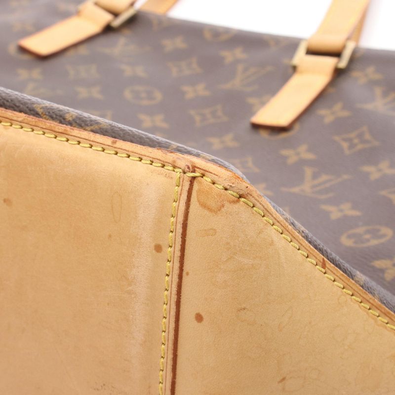 Louis Vuitton Tote Bag Cabas Mezzo M51151 PVC Coated Canvas Leather Cabas Mezzo