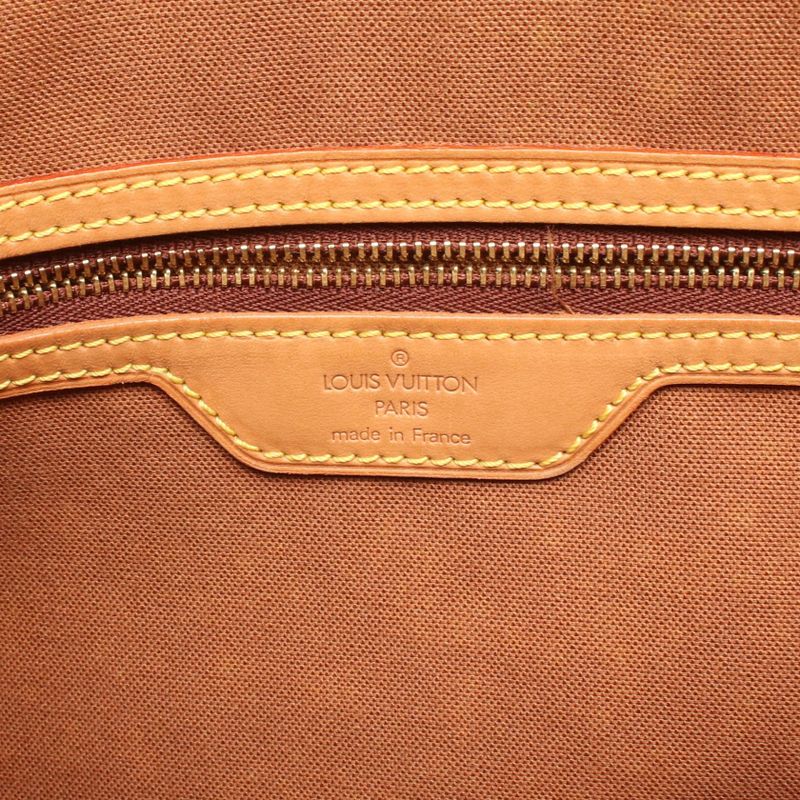 Louis Vuitton Tote Bag Cabas Mezzo M51151 PVC Coated Canvas Leather Cabas Mezzo