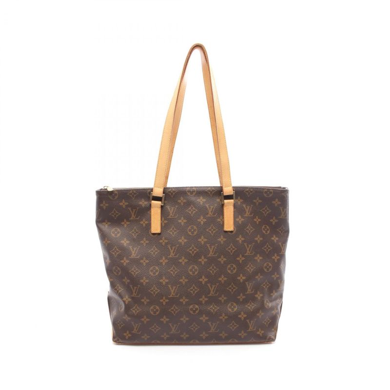 Louis Vuitton Tote Bag Cabas Mezzo M51151 PVC Coated Canvas Leather Cabas Mezzo