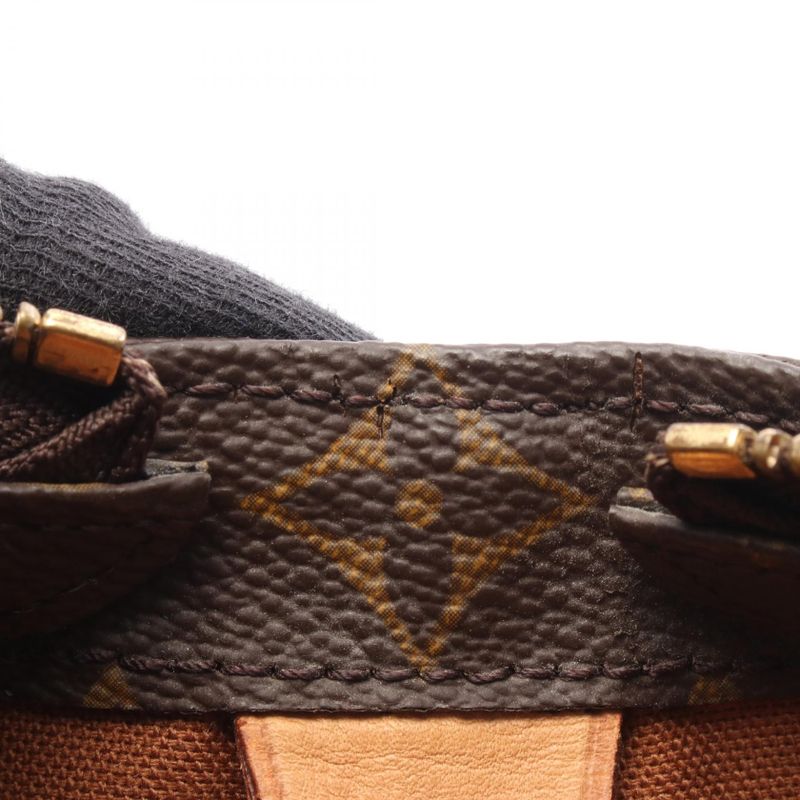 Louis Vuitton Tote Bag Cabas Mezzo M51151 PVC Coated Canvas Leather Cabas Mezzo