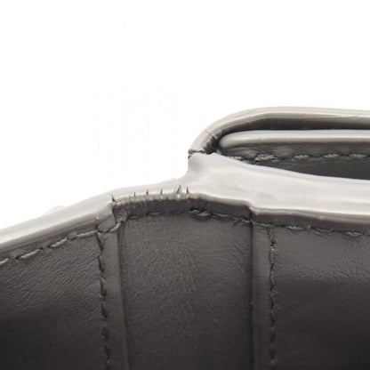 Bottega Veneta Trifold Wallet Intrecciato Gray Leather Intrecciato Trifold