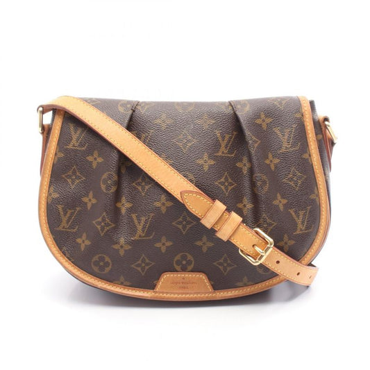Louis Vuitton Shoulder Bag Menilmontan PM M40474 PVC Coated Canvas Leather